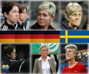 Puzzle Nominé pour la FIFA World entraîneur de l'année pour le football féminin 2010 (Maren Meinert, Silvia Neid, Pia Sundhage)