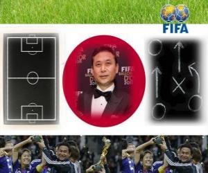 Puzzle Norio Sasaki entraîneur Année 2011 Football Féminin de la FIFA