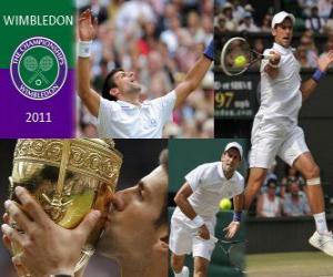 Puzzle Novak Djokovic vainqueur de Wimbledon 2011