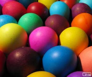 Puzzle Oeufs de Pâques de couleur