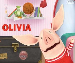 Puzzle Olivia le petit cochon