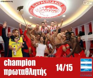 Puzzle Olympiacos FC champion 2014-2015