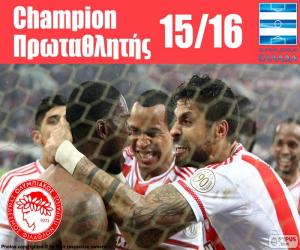 Puzzle Olympiacos FC champion 2015-2016