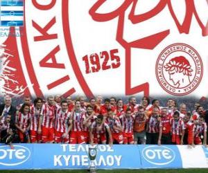 Puzzle Olympiakos Le Pirée, champion Super League 2011-2012, Ligue de Football grecque