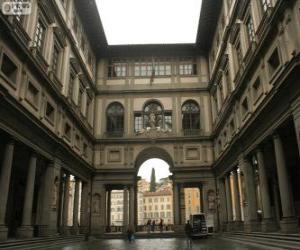 Puzzle Palais de la Galerie des Offices, Florence, Italie