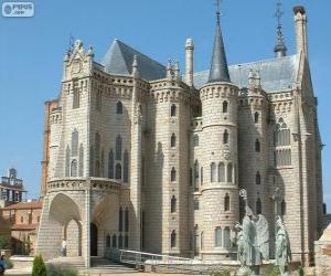 Puzzle Palais épiscopal d'Astorga, Espagne (Antoni Gaudi)