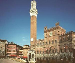 Puzzle Palazzo Pubblico de Sienne, Italie