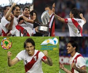 Puzzle Paolo Guerrero meilleur buteur de la Copa America 2011