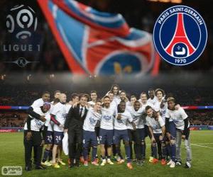 Puzzle Paris Saint Germain, PSG, champion Ligue 1 2013-2014, Championnat de France de Football