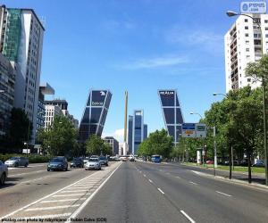 Puzzle Paseo de la Castellana, Madrid