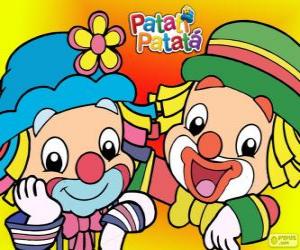 Puzzle Patati et Patatá, les deux clowns sont de grands amis
