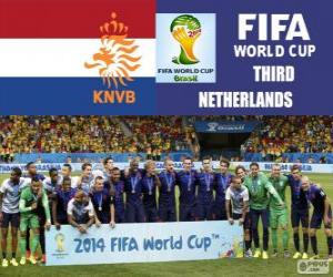 Puzzle Pays-Bas 3e classées du Coupe du monde de Football Brésil 2014