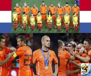 Puzzle Pays-Bas, la 2ème place de l'Afrique de football Coupe du monde 2010 du Sud