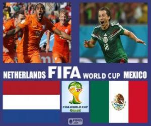 Puzzle Pays-Bas - Mexique, huitième de finale, Brésil 2014
