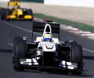 Puzzle Pedro De La Rosa - BMW Sauber - Melbourne 2010