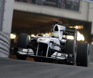 Puzzle Pedro de la Rosa BMW Sauber - - Monte-Carlo 2010