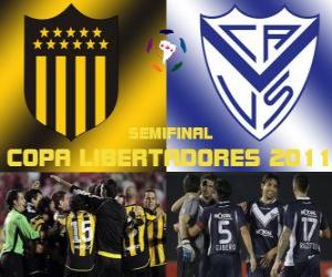 Puzzle Peñarol Montevideo - Velez Sarsfield. Copa Libertadores 2011 Demi-finale