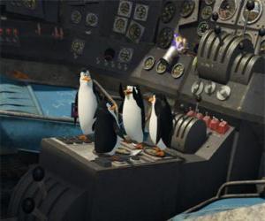 Puzzle Penguins de réparer un vieil avion écrasé