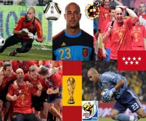 Puzzle Pepe Reina (un haut-parleur humble) gardien de but de la sélection espagnole