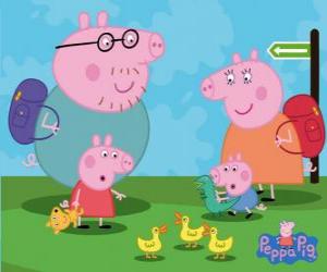 Puzzle Peppa Pig et sa famille