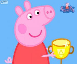 Puzzle Peppa Pig gagne une coupe