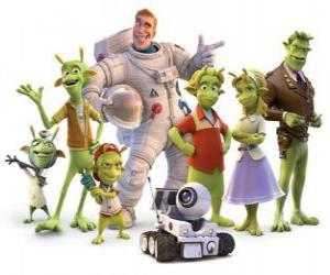 Puzzle Personnages principaux de Planet 51