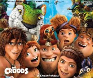 Puzzle Personnages principaux de les Croods