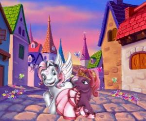 Puzzle Petits poneys dans la ville