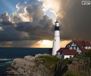 Puzzle Phare Portland Head, États-Unis