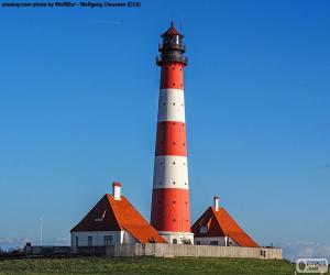 Puzzle Phare Westerheversand, Allemagne