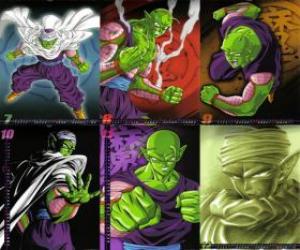 Puzzle Piccolo Piccolo monstre fils Daimaô, né pour se venger de Sangoku. Il vient de la planète Namek. Il est le premier professeur de Son Gohan.