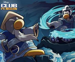 Puzzle Pingouins Ninja, personnages du célèbre Club Penguin