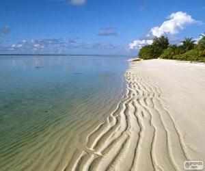 Puzzle Plage aux Maldives