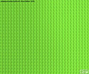 Puzzle Plaque de base verte Lego