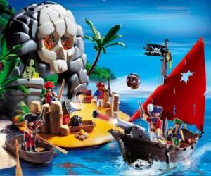 Puzzle Playmobil pirates Scène