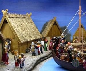 Puzzle Playmobil Viking Village