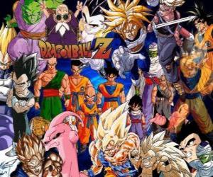 Puzzle Plusieurs personnages de Dragon Ball