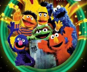 Puzzle Plusieurs personnages de Sesame Street