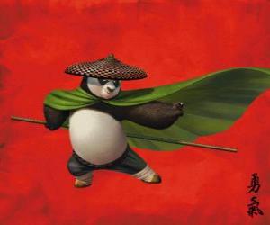 Puzzle Po, le panda géant fan de Kung Fu