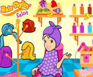 Puzzle Polly Pocket au salon de beauté