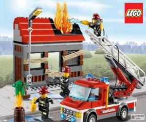 Puzzle Pompiers de Lego