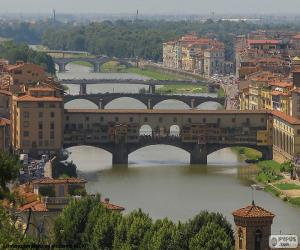 Puzzle Ponte Vecchio, Florence, Italie