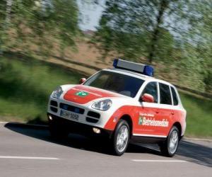 Puzzle Porsche Cayenne ambulance