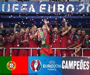 Puzzle Portugal, champion Euro 2016