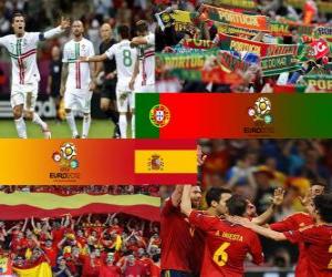 Puzzle Portugal - Espagne, demi-finales  Euro 2012