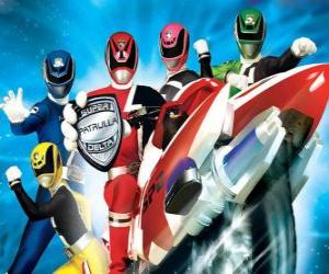 Puzzle Power Rangers SPD. Space Patrol Delta