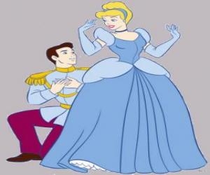 Puzzle Prince à genoux devant la princesse dans la demande en mariage