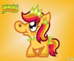 Puzzle Priscilla. Moshi Monsters. La princesse poney