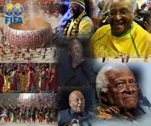 Puzzle Prix du Président de la FIFA en 2010 pour l'archevêque Desmond Tutu