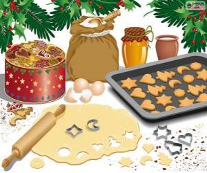 Puzzle Préparation de biscuits de Noël